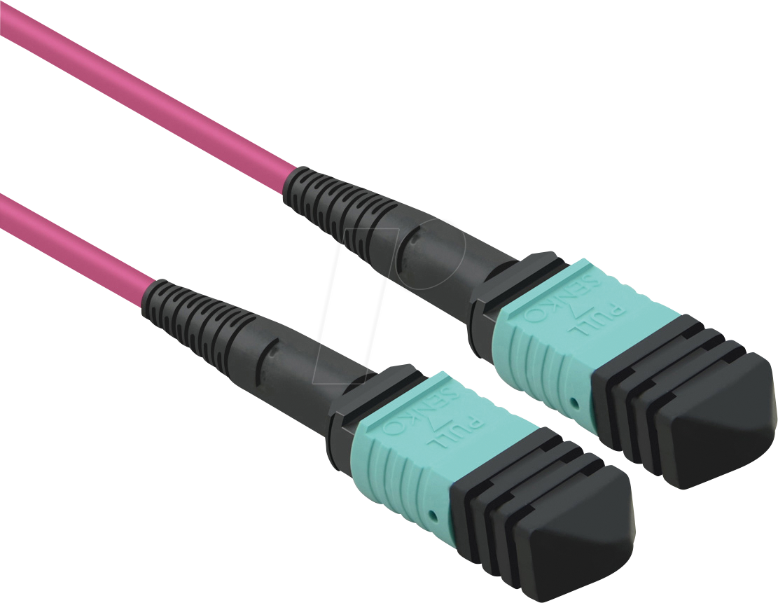 VALUE 21991103 - LWL Kabel, MPO, OM4, 50/125 µm, violett, 10 m von VALUE