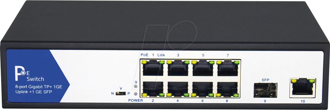 VALUE 21991193 - Switch, 10-Port, Gigabit Ethernet, SFP von VALUE