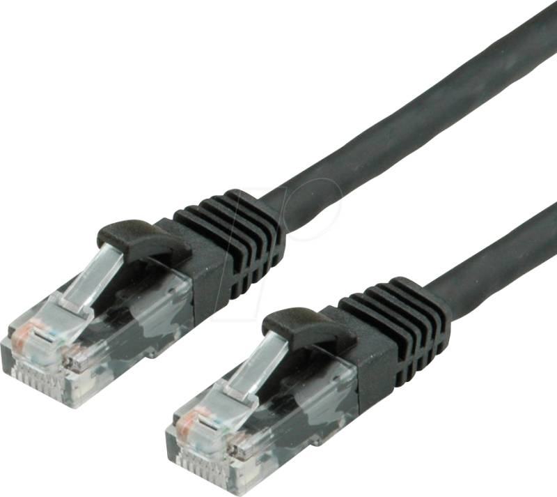 VALUE 21991468 - Patchkabel Cat.6a, UTP, schwarz, 15 m von VALUE