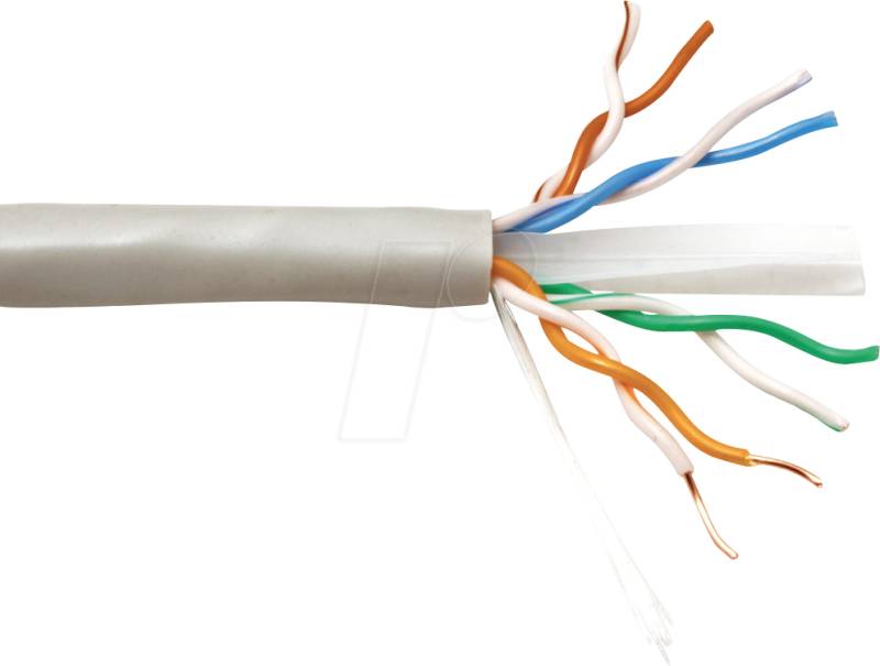 VALUE 21991685 - Cat.6a Netzwerkkabel, UTP, grau, 300 m von VALUE