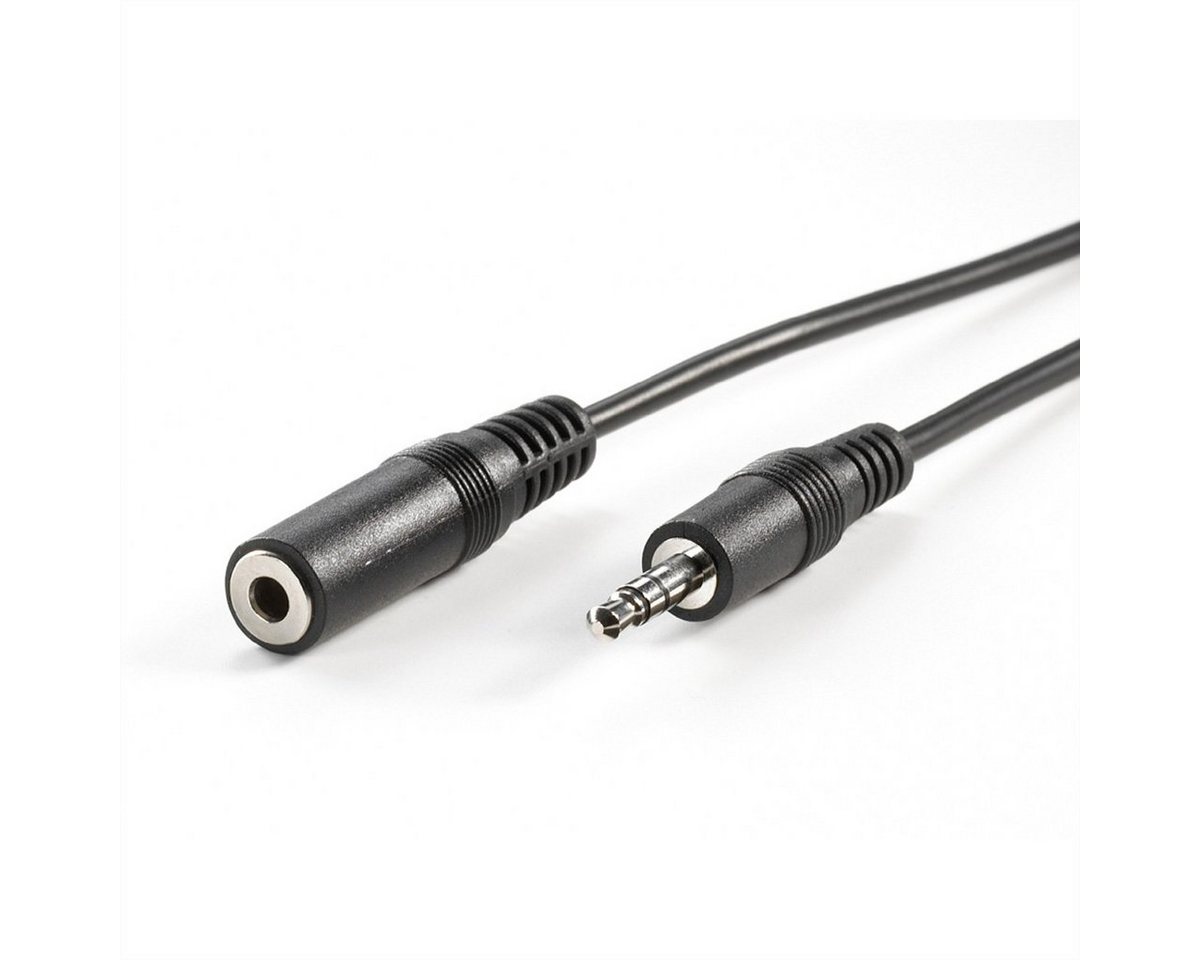 VALUE 3,5mm Verlängerungskabel ST / BU Audio-Kabel, Klinke 3,5 mm, 3-polig Stereo (Mini-Klinke) Männlich (Stecker), Klinke 3,5 mm, 3-polig Stereo (Mini-Klinke) Weiblich (Buchse) (300.0 cm) von VALUE