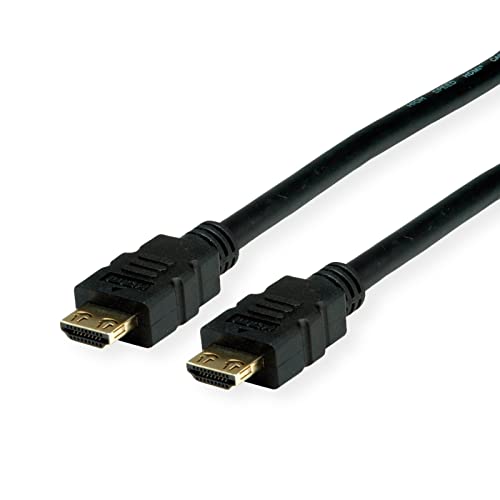 VALUE 4K HDMI Ultra HD Kabel mit Ethernet, ST/ST, schwarz, 1 m von VALUE