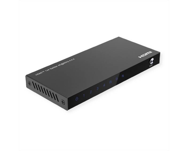 VALUE 4K HDMI Video-Splitter, 4-fach Audio- & Video-Adapter von VALUE