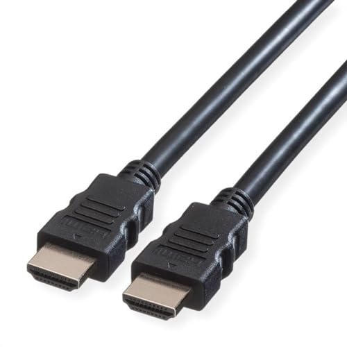 VALUE 8K HDMI Ultra HD Kabel mit Ethernet, ST/ST, schwarz, 0,5 m von VALUE