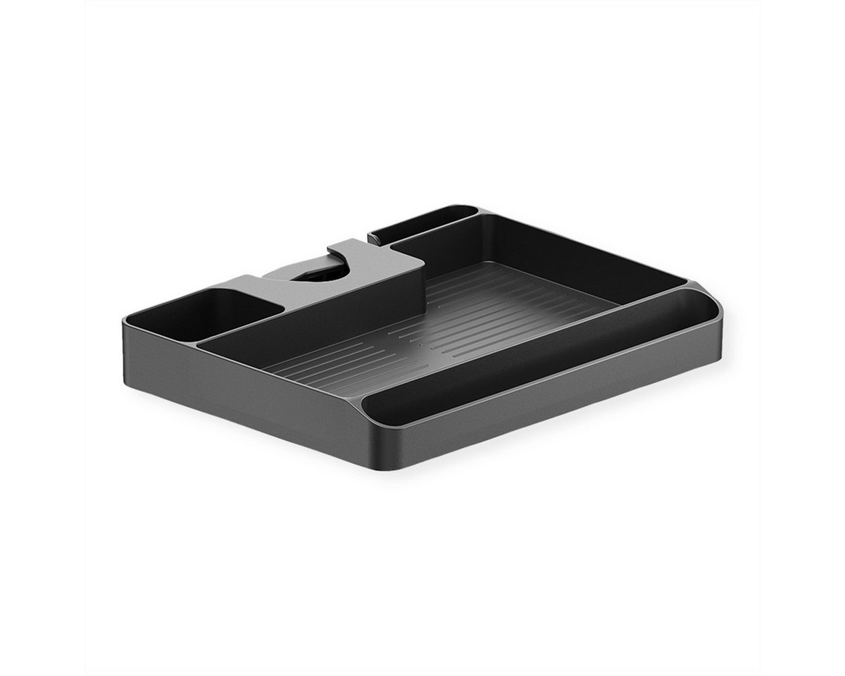 VALUE Monitor-Halterung Ablagefach für Stangenmontage, (bis 3 kg, 30-48 mm (1,2"-1,9) von VALUE