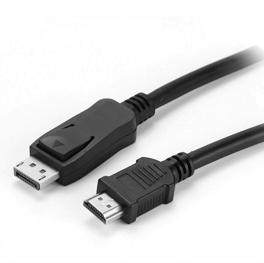 VALUE - Adapterkabel - DisplayPort männlich zu HDMI männlich - 10 m - abgeschirmt - Schwarz von VALUE