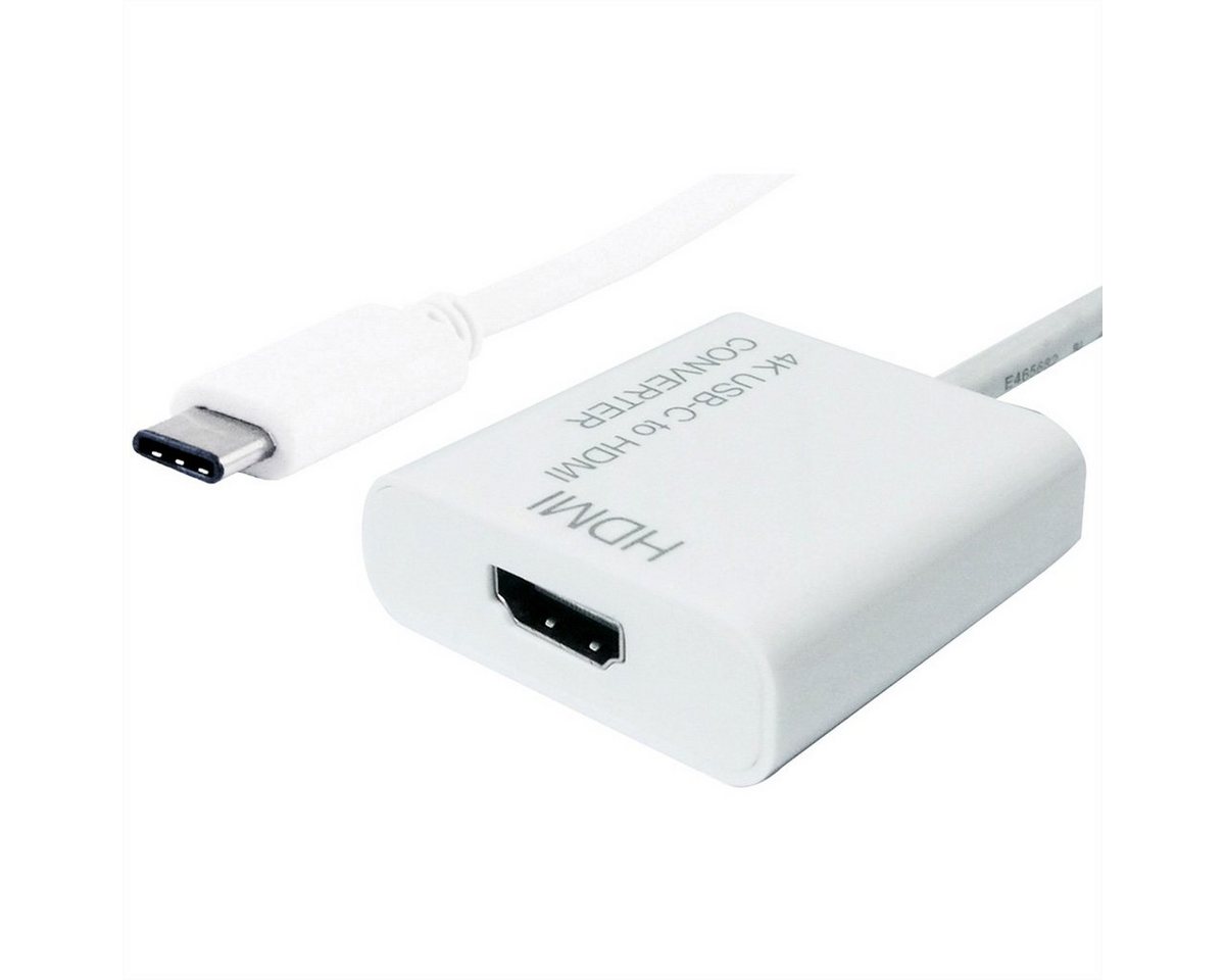 VALUE Display Adapter USB Typ C - HDMI 4K Audio- & Video-Adapter USB Typ C (USB-C) Männlich (Stecker) zu HDMI Typ A Weiblich (Buchse), 10.0 cm von VALUE