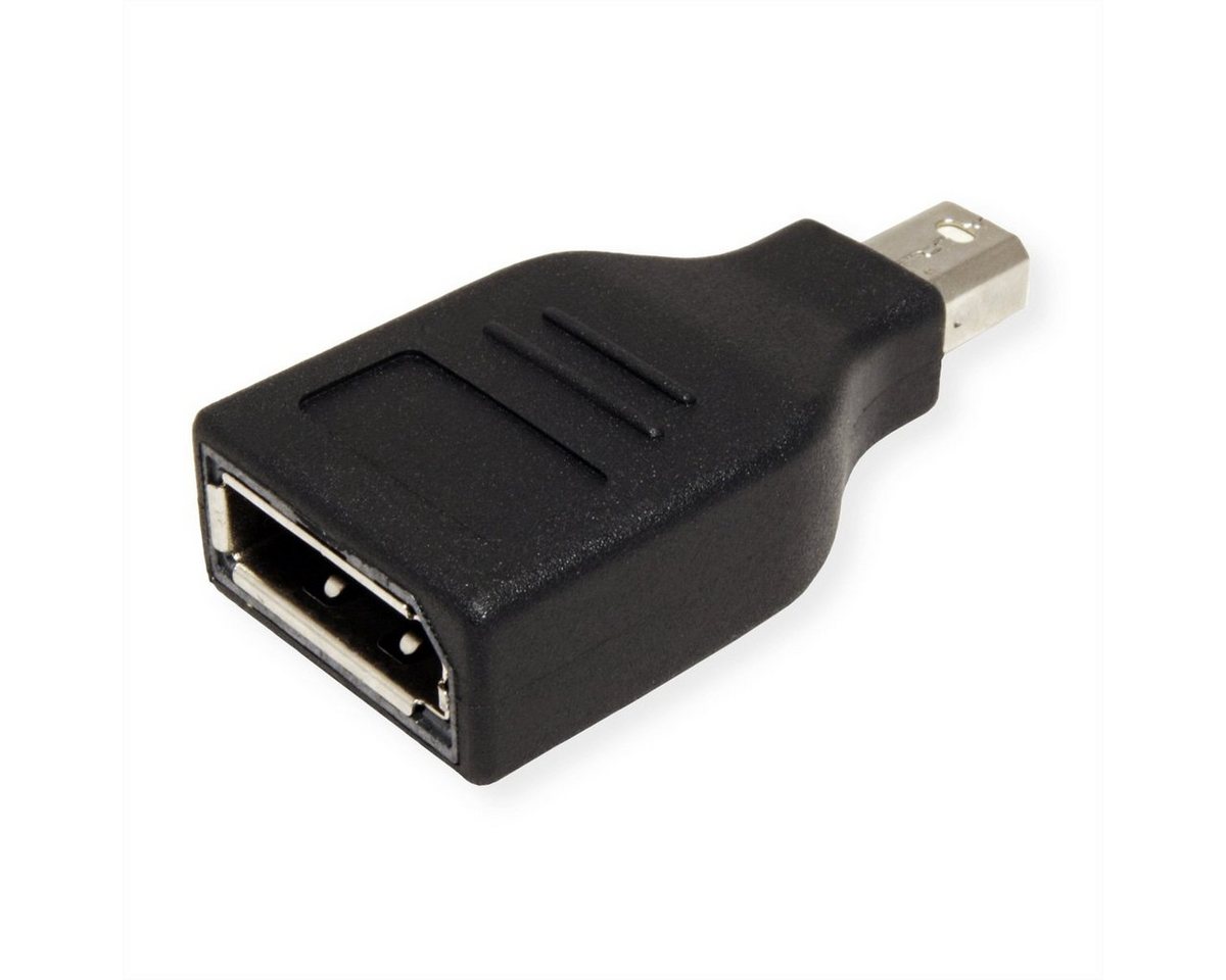 VALUE DisplayPort Adapter, Mini DP ST - DP BU Audio- & Video-Adapter Mini DisplayPort Männlich (Stecker) zu DisplayPort Weiblich (Buchse) von VALUE