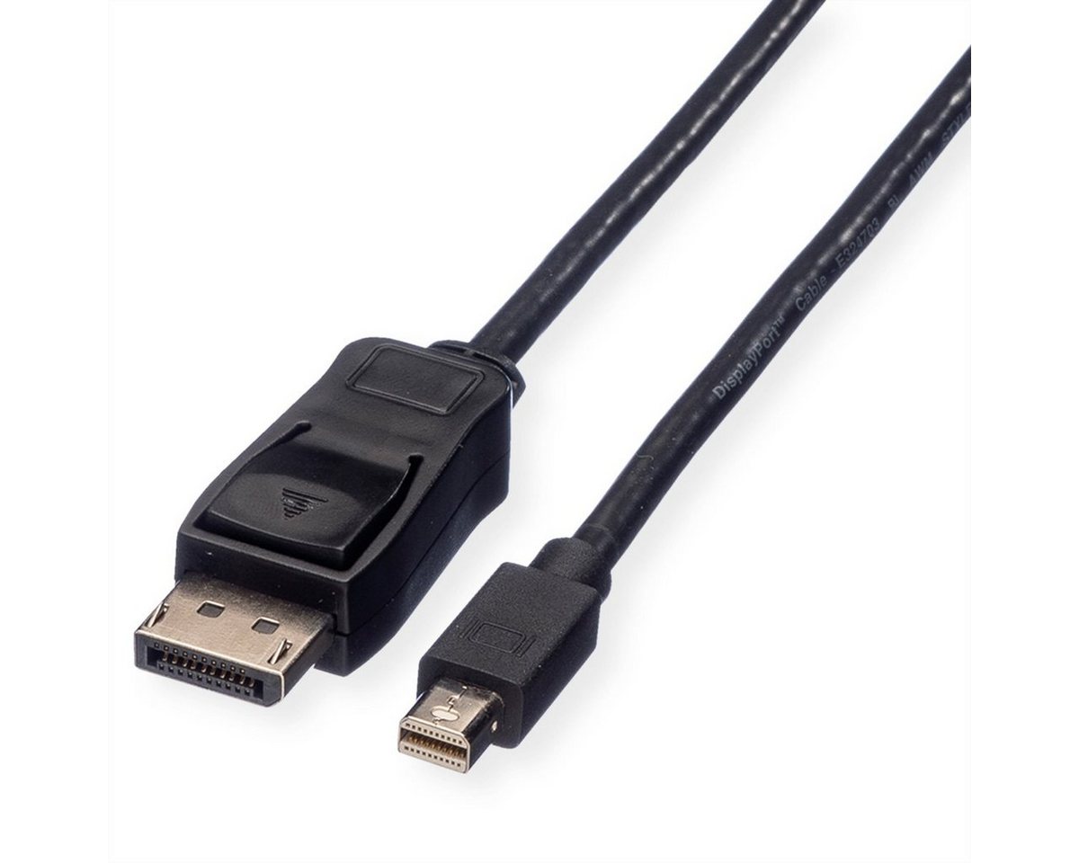 VALUE DisplayPort Kabel, DP ST - Mini DP ST Audio- & Video-Kabel, DisplayPort Männlich (Stecker), Mini DisplayPort Männlich (Stecker) (100.0 cm) von VALUE