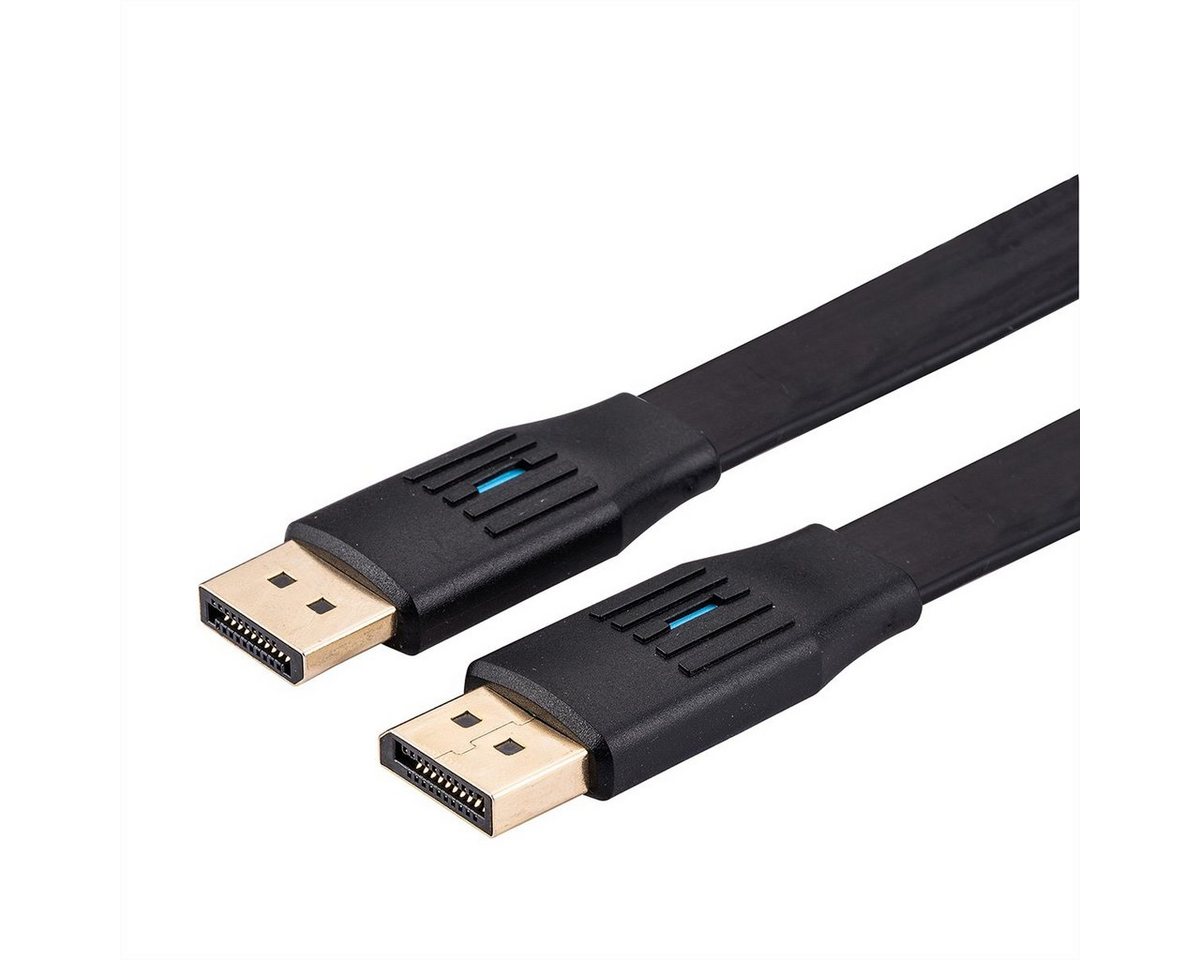 VALUE DisplayPort Kabel, v1.4 Audio- & Video-Kabel, DisplayPort Männlich (Stecker), DisplayPort Männlich (Stecker) (300.0 cm), flach, DP ST/ST von VALUE