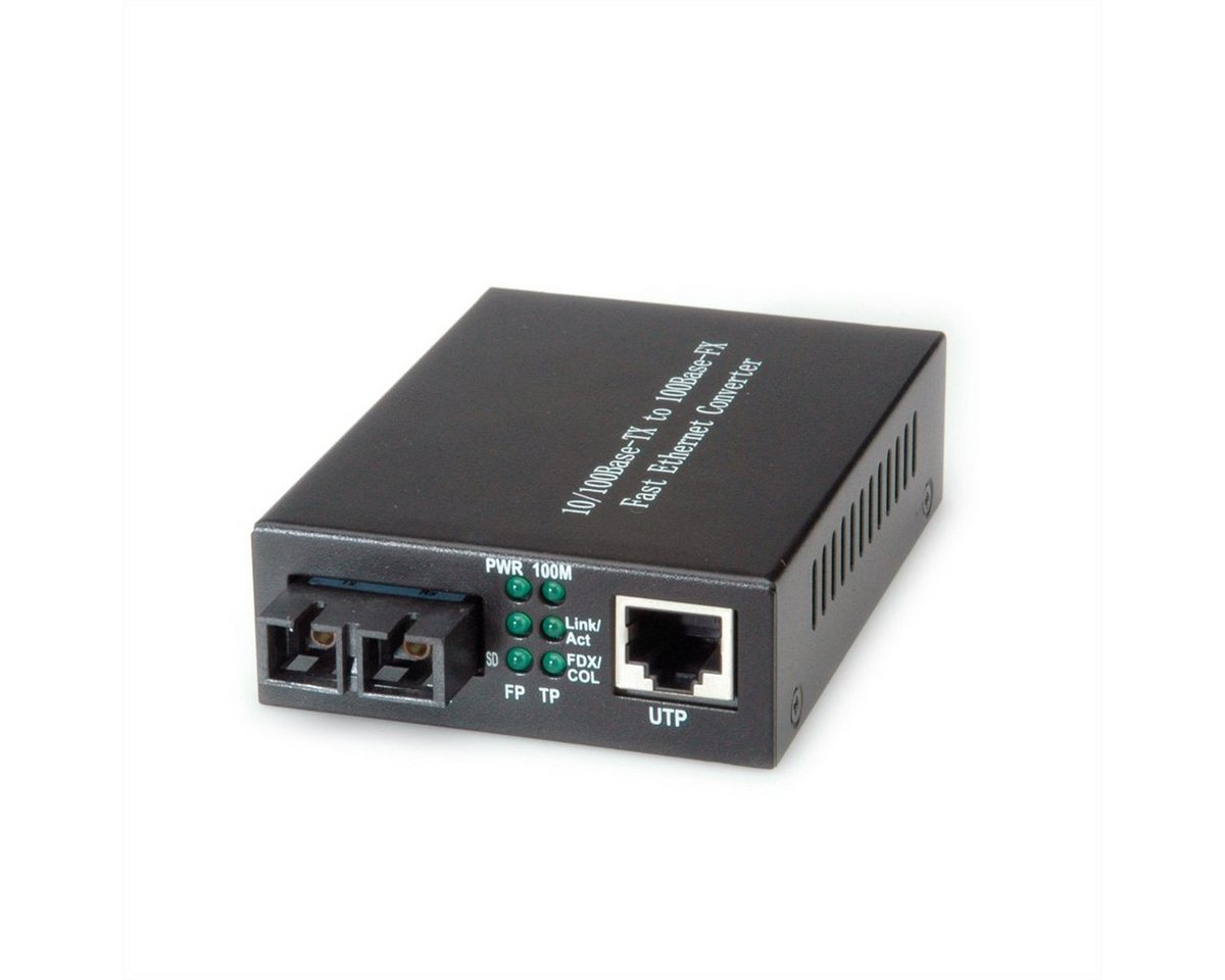 VALUE Fast Ethernet Konverter, RJ-45 - SC Netzwerk-Adapter von VALUE