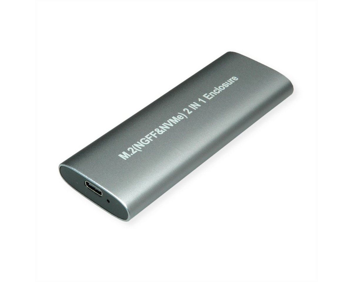 VALUE Festplatten-Gehäuse Externes SSD-Gehäuse, M.2, NVMe zu USB 3.2 Gen 2 Typ C von VALUE