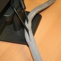 VALUE Gewebeschlauch SNAP für Kabelbündelung, grau, 25m 25m (19.08.3154) von VALUE