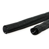 VALUE Gewebeschlauch SNAP für Kabelbündelung, schwarz, 2.5m 2,5m (19.08.3152) von VALUE