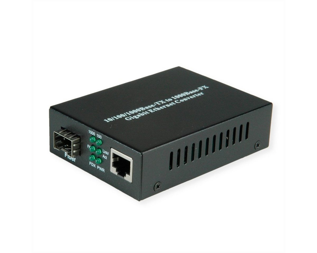 VALUE Gigabit Ethernet Konverter, RJ-45 - SFP Netzwerk-Adapter von VALUE