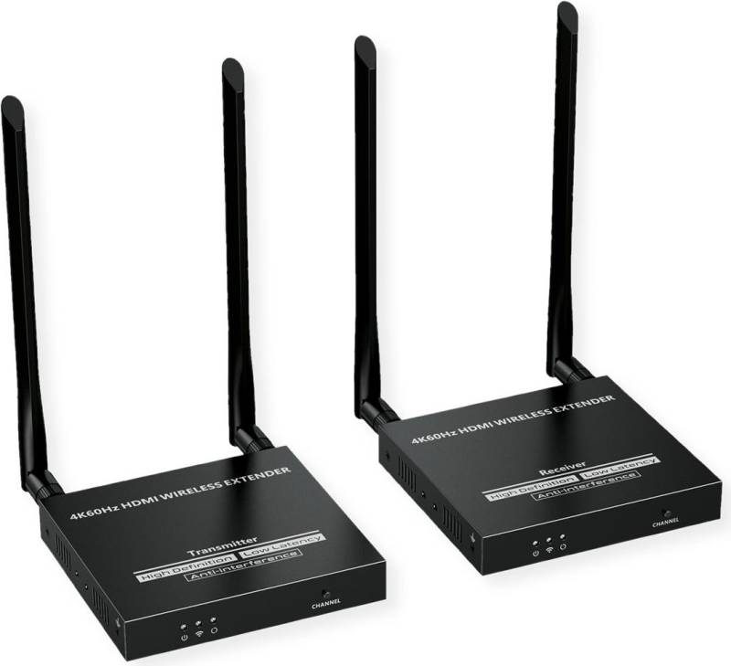 VALUE HDMI 4K Wireless-Kit TX+RX HDMI-Sender u. -Empfänger bis 50m - Kabel-/Adapterset - Digital/Display/Video (14.99.3416) von VALUE