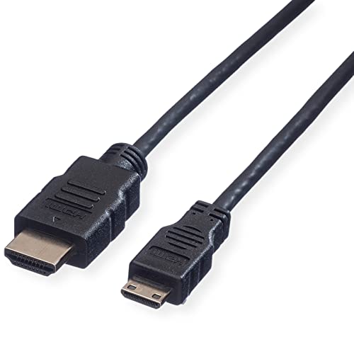 VALUE HDMI High Speed Kabel mit Ethernet, HDMI ST - Mini HDMI ST, 2 m von VALUE