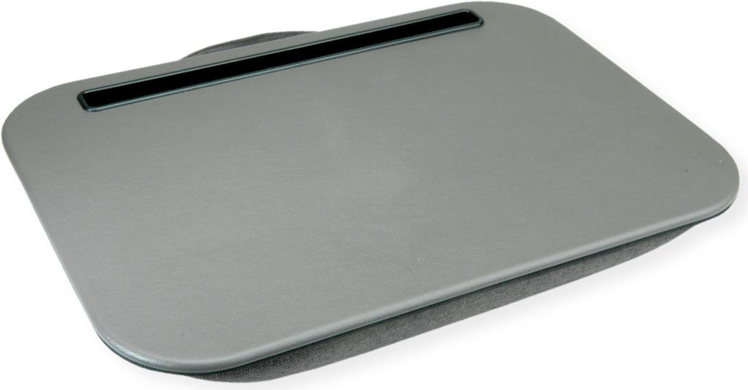 VALUE Knietablett / Laptop-/Tablet-Ablage mit Kissen, grau (17.99.0097) von VALUE