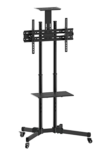 VALUE LCD-/TV-Rollständer, schwarz, bis 50kg (37" bis 70") von VALUE