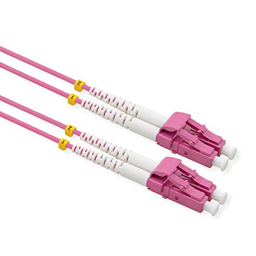 VALUE LWL-Kabel 50/125µm OM4, LC/LC, Low-Loss-Stecker, violett, 0,5 m VALUE LWL-Kabel 50/125µm OM4, LC/LC, Low-Loss-Stecker, violett, 0,5 m von VALUE