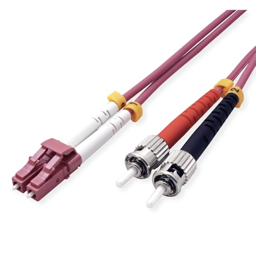VALUE LWL-Kabel 50/125µm OM4, LC/ST, violett, 1 m VALUE LWL-Kabel 50/125µm OM4, LC/ST, violett, 1 m von VALUE