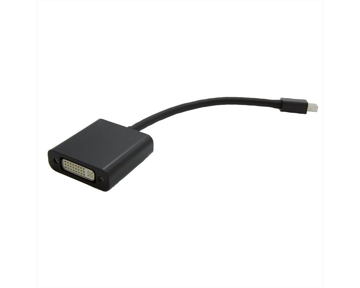 VALUE Mini DisplayPort-DVI Adapter, Mini DP ST - DVI BU Audio- & Video-Adapter Mini DisplayPort Männlich (Stecker) zu DVI-D 24+1, Dual-Link Weiblich (Buchse), 15.0 cm von VALUE