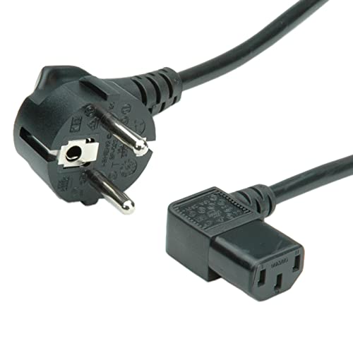 VALUE Netzkabel, abgewinkelte IEC-Buchse, schwarz, 1,8 m VALUE Netzkabel, abgewinkelte IEC-Buchse, schwarz, 1,8 m von VALUE