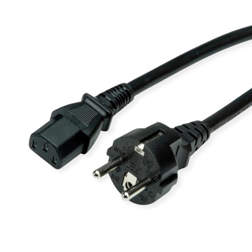VALUE Netzkabel, gerade IEC-Buchse, schwarz, 0,6 m VALUE Netzkabel, gerade IEC-Buchse, schwarz, 0,6 m von VALUE