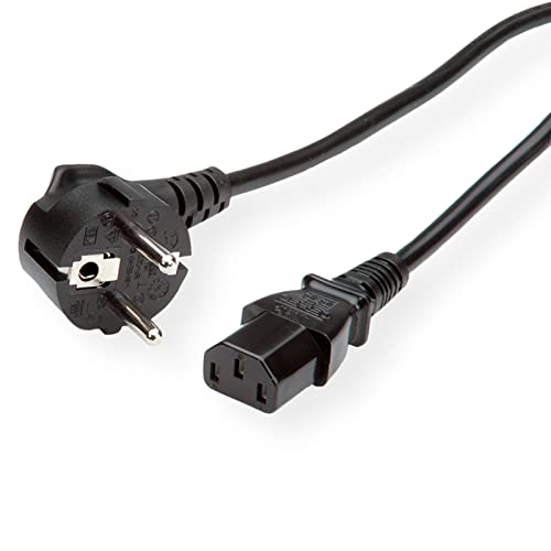 VALUE Netzkabel, gerade IEC-Buchse, schwarz, 1,8 m VALUE Netzkabel, gerade IEC-Buchse, schwarz, 1,8 m von VALUE
