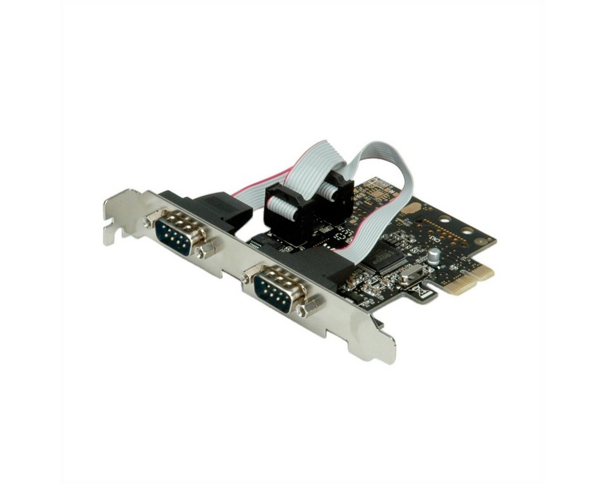 VALUE PCI-Express-Karte, Seriell RS232, D-Sub 9, 2 Ports Computer-Adapter von VALUE