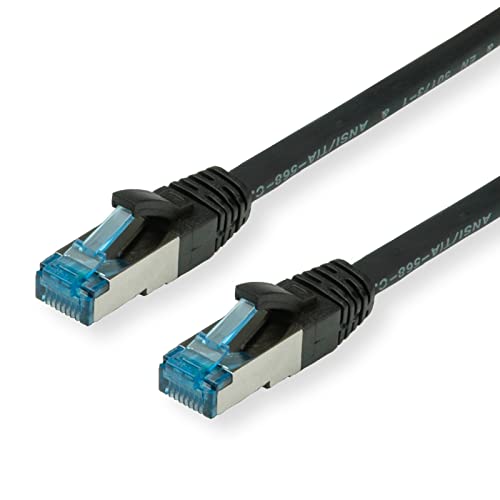 VALUE Patchkabel Kat.6A (Class EA) S/FTP (PiMF), LSOH, schwarz, 10 m von VALUE