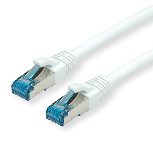 VALUE Patchkabel Kat.6A (Class EA) S/FTP (PiMF), LSOH, weiß, 1 m von VALUE