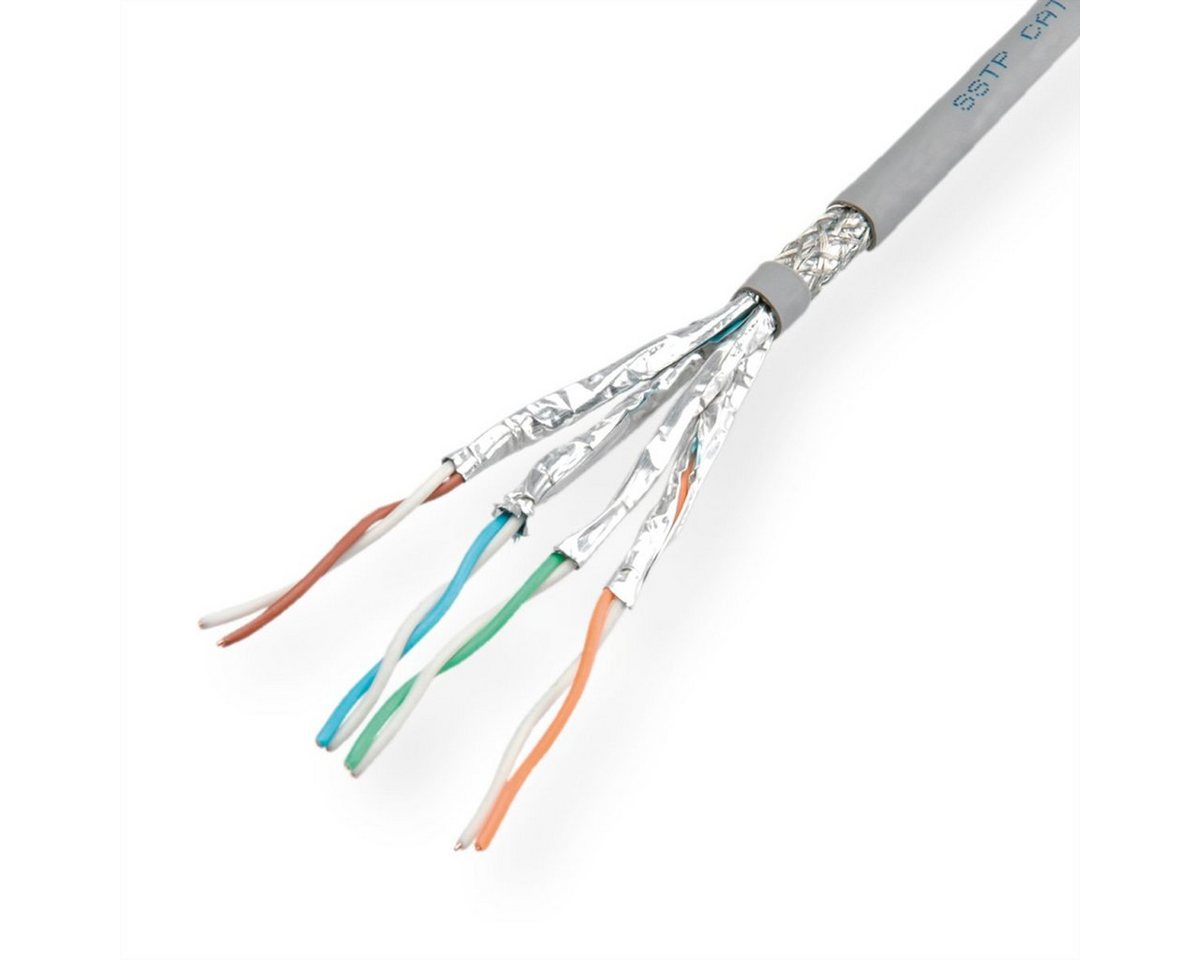 VALUE S/FTP-(PiMF) Kabel Kat.6 (Class E), Massivdraht, Eca LAN-Kabel, (30000.0 cm) von VALUE