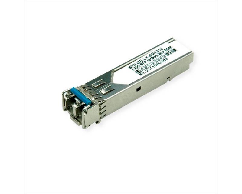 VALUE SFP Modul (MiniGBIC) LX/LC, 1/1,25G Netzwerk-Switch (Single Mode 1310nm, max. 2km) von VALUE