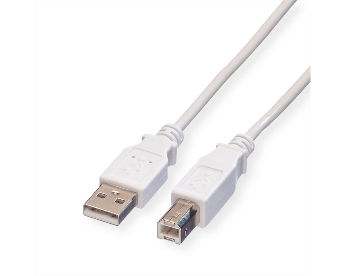 VALUE USB 2.0 Kabel USB-Kabel, USB 2.0 Typ A Männlich (Stecker), USB 2.0 Typ B Männlich (Stecker) (80.0 cm), Typ A-B von VALUE