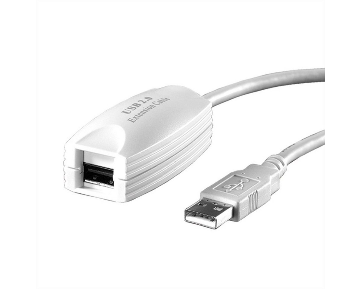 VALUE USB 2.0 Verlängerung Computer-Adapter USB 2.0 Typ A Männlich (Stecker) zu USB 2.0 Typ A Weiblich (Buchse), 500.0 cm von VALUE