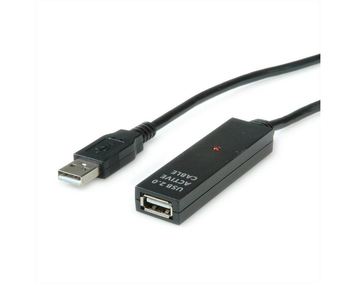 VALUE USB 2.0 aktive Kabelverlängerung Computer-Adapter USB 2.0 Typ A Männlich (Stecker) zu USB 2.0 Typ A Weiblich (Buchse), 3000.0 cm von VALUE