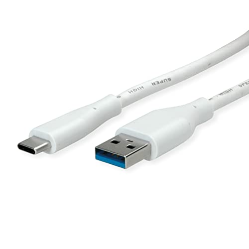 VALUE USB 3.2 Gen 1 Kabel, A-C, ST/ST, weiß, 2 m von VALUE