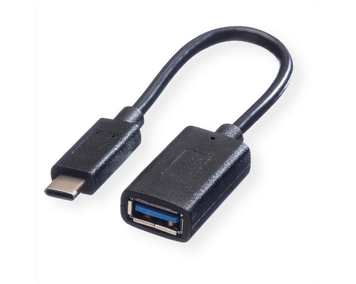 VALUE USB 3.2 Gen 1 Kabel, USB Typ C - A, ST/BU, OTG USB-Kabel, USB Typ C (USB-C) Männlich (Stecker), USB 3 Typ A Weiblich (Buchse) (15.0 cm) von VALUE