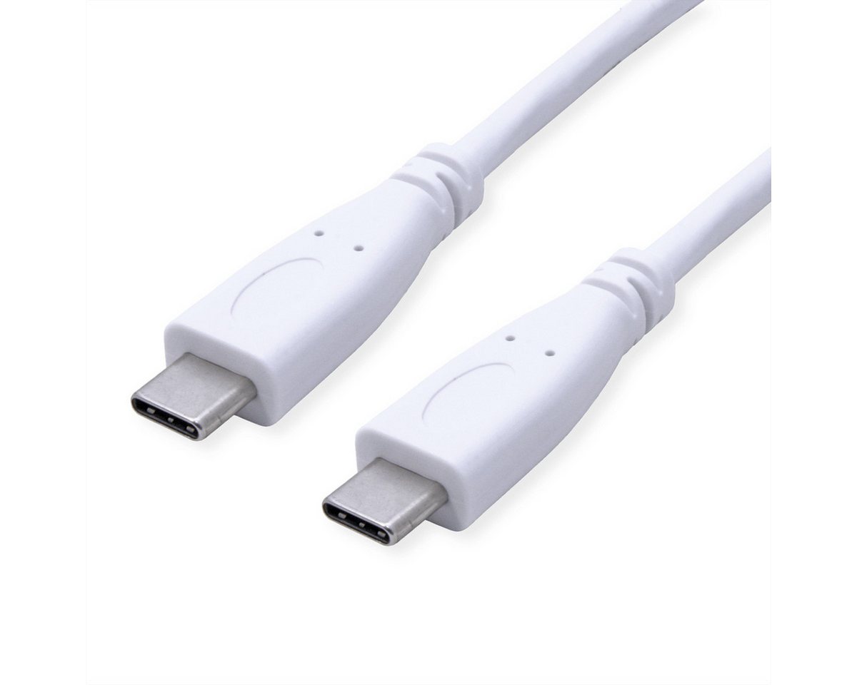 VALUE USB 3.2 Gen 2 Kabel, C-C, ST/ST USB-Kabel, USB Typ C (USB-C) Männlich (Stecker), USB Typ C (USB-C) Männlich (Stecker) (50.0 cm), 10Gbit/s, Emark, 100W von VALUE