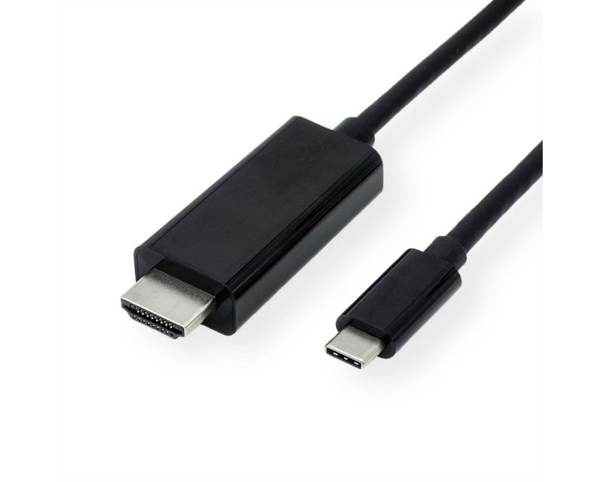 VALUE USB Typ C - HDMI Adapterkabel, 4K, ST/ST Audio- & Video-Adapter USB Typ C (USB-C) Männlich (Stecker) zu HDMI Typ A Männlich (Stecker), 200.0 cm von VALUE