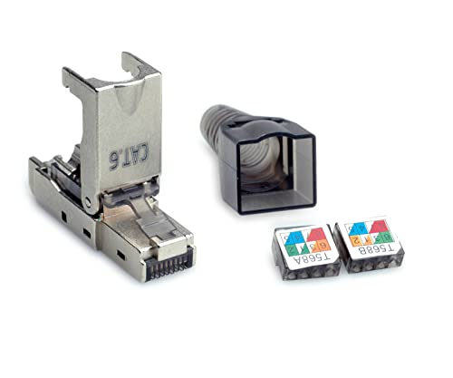 VALUE feldkonfektionierbarer RJ-45 Stecker Kat.6 (Class E), STP von VALUE