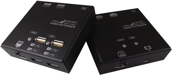 Value KVM Verlängerung über Kat.6 - HDMI - 4x USB 60m - 22 x 84 x 78 mm (14.99.3041) von VALUE