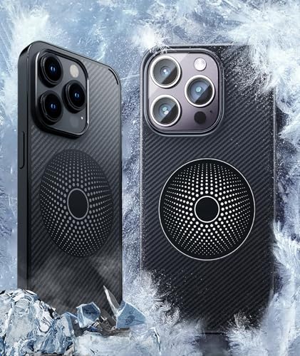 VALUEAGLE Kühlende Schutzhülle für iPhone 15 Pro, Kühlung, iPhone-Hülle, Wärmeableitung, iPhone 15 Pro Hülle [24 Stunden selbstzirkulierende Kühlung] - 15 Pro, kein kabelloses Laden von VALUEAGLE