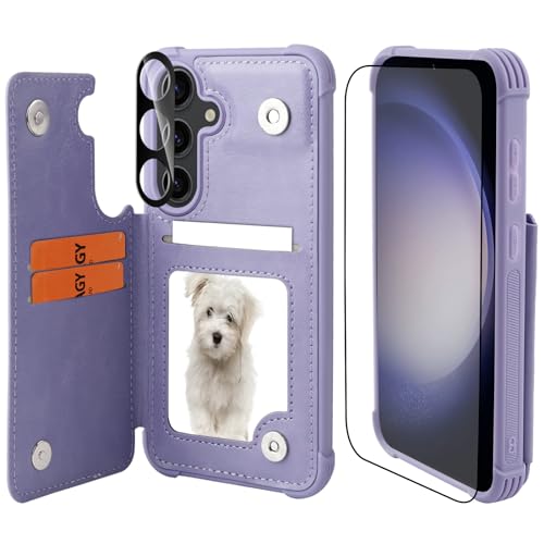 VANAVAGY Galaxy s24+ Plus Geldbörse Fall für Frauen und Männer, Leder Flip Folio Telefon Abdeckung passt magnetische Autohalterung mit Kreditkarteninhaber,Nelke Violett VANAVAGY Galaxy s24+ Plus Geldbörse Fall für Frauen und Männer, Leder Flip Folio Telefon Abdeckung passt magnetische Autohalterung mit Kreditkarteninhaber,Nelke Violett von VANAVAGY