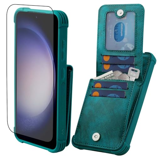 VANAVAGY Kompatibel für Samsung Galaxy S24 Plus Brieftaschenetui für Frauen und Männer,Leder Magnetverschluss Flip Folio Handyhülle mit Kreditkartenfach und Münzfach,Mitternachtsgrün VANAVAGY Kompatibel für Samsung Galaxy S24 Plus Brieftaschenetui für Frauen und Männer,Leder Magnetverschluss Flip Folio Handyhülle mit Kreditkartenfach und Münzfach,Mitternachtsgrün von VANAVAGY