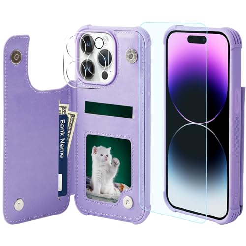 VANAVAGY iPhone 15 Pro Geldbörse Fall für Frauen und Männer, Leder Flip Folio Telefon Abdeckung passt magnetische Autohalterung mit Kreditkarteninhaber VANAVAGY iPhone 15 Pro Geldbörse Fall für Frauen und Männer, Leder Flip Folio Telefon Abdeckung passt magnetische Autohalterung mit Kreditkarteninhaber von VANAVAGY