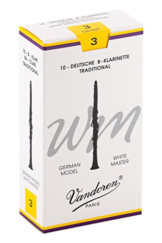 Vandoren Blätter B-Klarinette Deutsch 3,0 White Master Traditional von VANDOREN