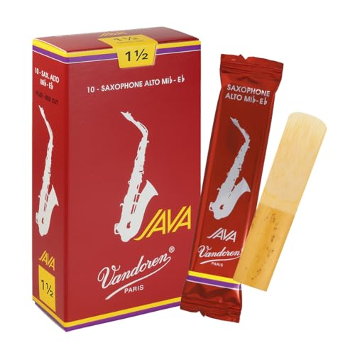 Vandoren Blatt Alt Saxophon Java Filed Red Stärke: 1 1/2 von VANDOREN