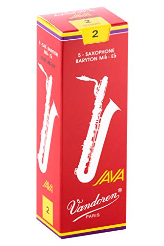 Vandoren Blatt Bariton Saxophon Java Filed Red Stärke: 2 von VANDOREN